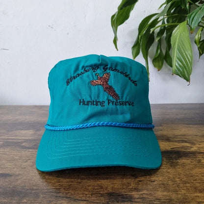 Vintage American Trucker Hat Snapback cap one size green Strasburg Gamebirds Pheasant