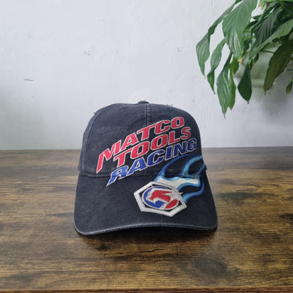 Vintage American Trucker Hat Snapback cap one size adjustable faded Black Matco