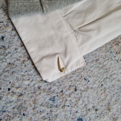 Nike Hoodie Womens Large Grey Pullover Sweatshirt Swoosh Shirt Sleeve Casual L