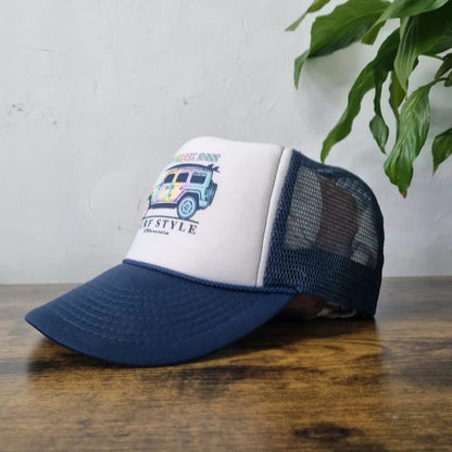 American Baseball Hat Snapback cap one size adjustable blue white spring break 22