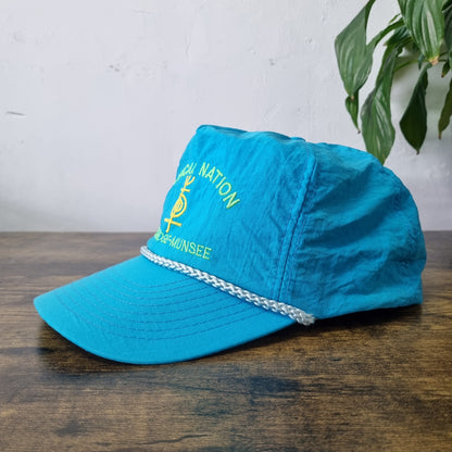 Vintage American Trucker Hat Snapback cap one size blue mohican nation