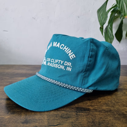 Vintage American Trucker Hat Snapback cap one size Clean Machine Car wash