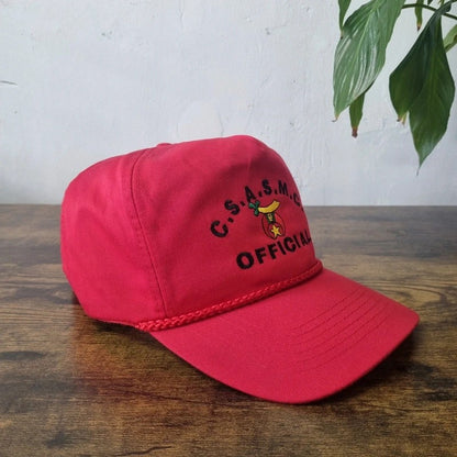 Vintage American Trucker Hat Snapback cap one size Central States Shrine Association red