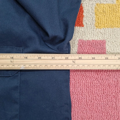 Vintage Dickies Boxy Fit Cropped Shirt Short Sleeve Medium navy navy Button Up Skater Y2K Surf