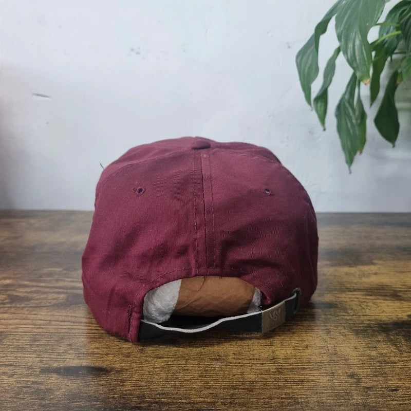 Vintage American Trucker Hat Snapback cap one size burgundy Lefties staples