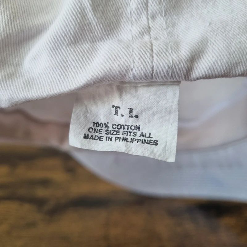 Vintage American Trucker Hat Snapback cap one size adjustable Ridgefield bank white