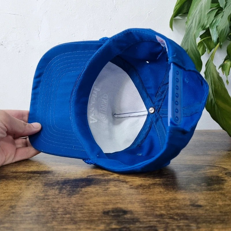 Vintage American Trucker Hat Snapback cap one size adjustable blue Du Pont Accent