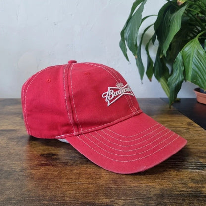 Vintage Budweiser Baseball Hat Snapback cap one size adjustable red
