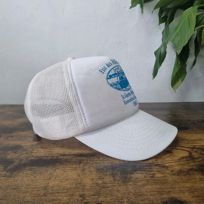 Vintage American Trucker Hat Snapback cap one size adjustable red schiller Fète des Petites Cotes