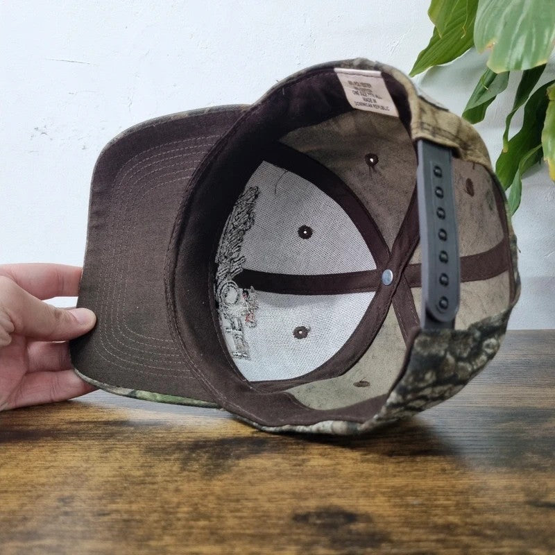 Vintage American Baseball Hat Snapback cap one size adjustable brown realtree pro hunting bird
