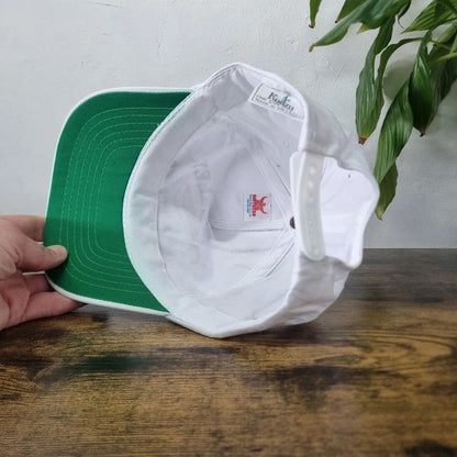 Vintage American Trucker Hat Snapback cap one size adjustable white burley