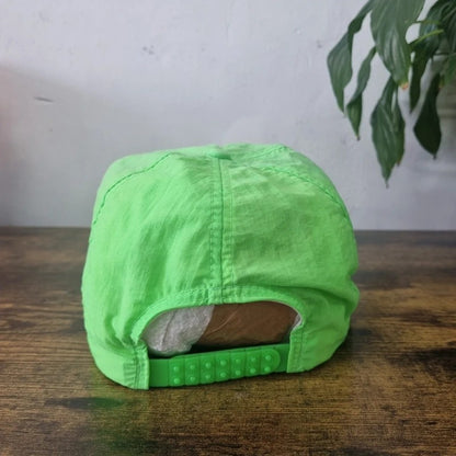 Vintage American Trucker Hat Snapback cap one size green just mauied  (married) fish