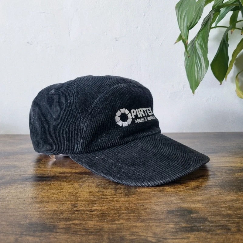 Vintage American 5 panel Hat Snapback cap one size adjustable black pirtek