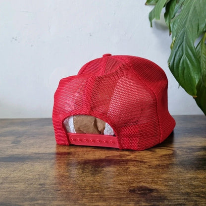 Vintage American Trucker Hat Snapback cap one size adjustable red combs springfield