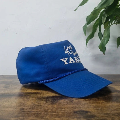 Vintage American Baseball Hat Snapback cap one size adjustable blue yeasu