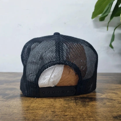 Vintage American Trucker Hat Snapback cap one size adjustable black transit mix concrete mixer