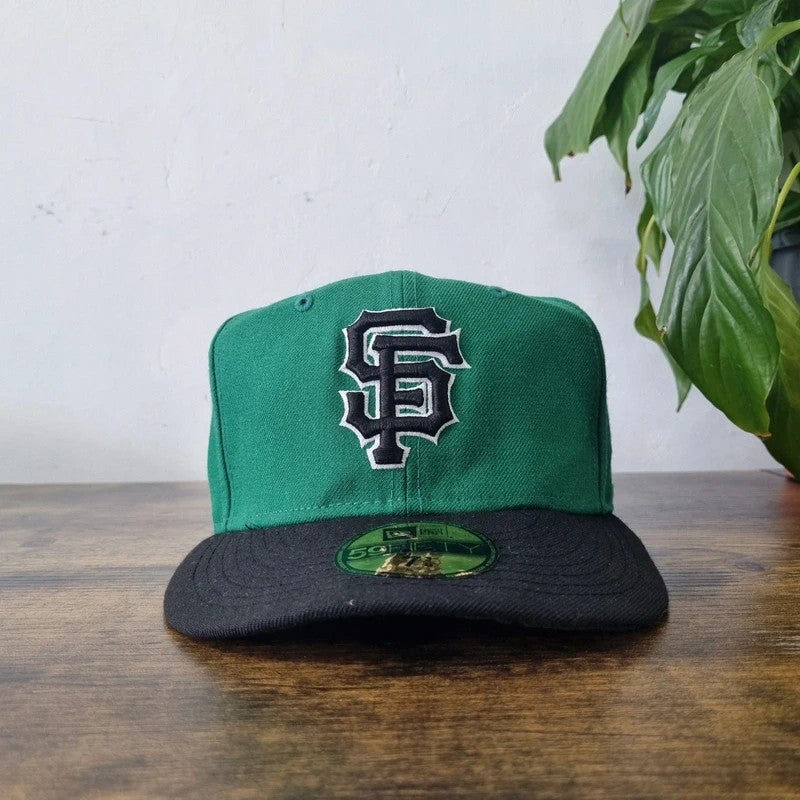 New era 59fifty Baseball Hat Snapback cap one size 7 3/8 green sands Francisco giants