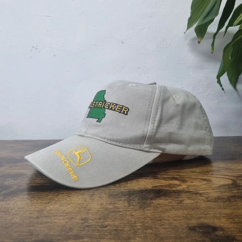 Vintage John Deere Baseball Hat Snapback cap one size adjustable grey