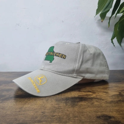 Vintage John Deere Baseball Hat Snapback cap one size adjustable grey