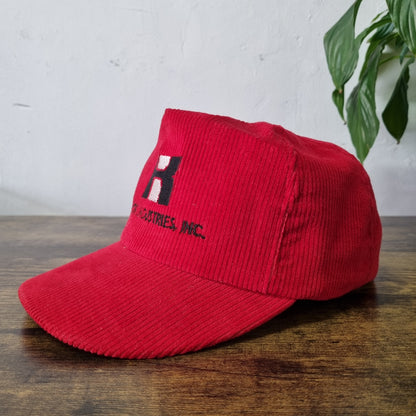 Vintage American Trucker Hat Snapback cap one size adjustable red Kronick Indust