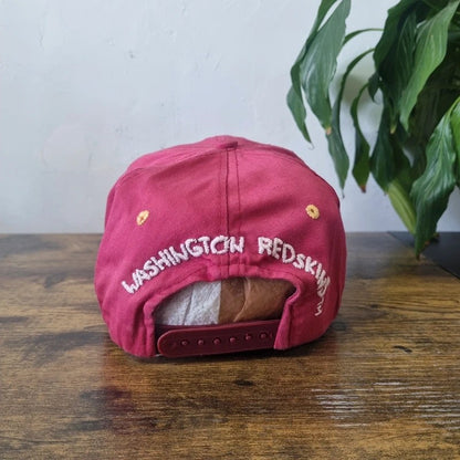 Vintage American Baseball Hat Snapback cap one size adjustable burgundy Washington redskins nfl