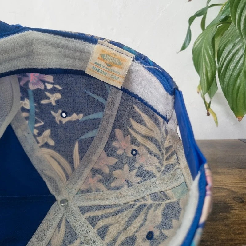 Vintage American Trucker Hat Snapback cap one size adjustable blue Hawaii hang loose