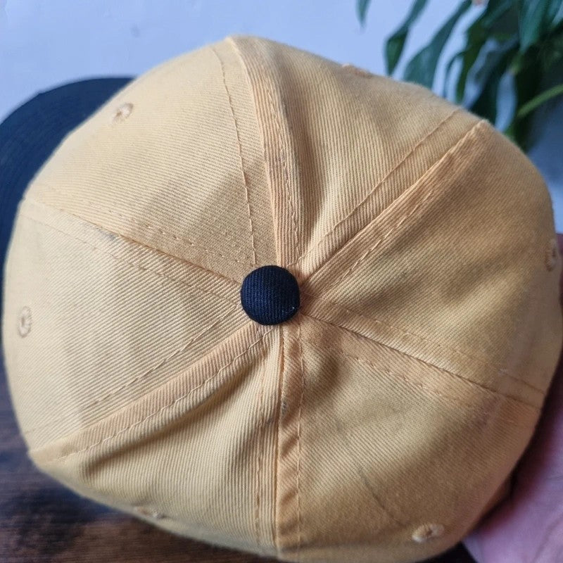Vintage American Baseball Hat Snapback cap one size adjustable jegs black yellow