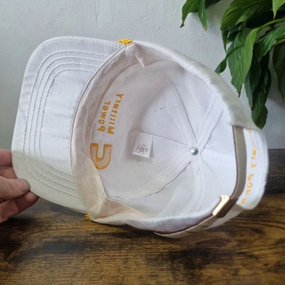 Vintage American Trucker Hat Snapback cap one size adjustable military power white