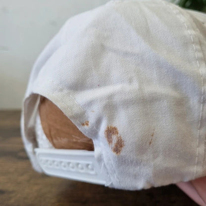 Vintage American Trucker Hat Snapback cap one size adjustable white Seagram's 7