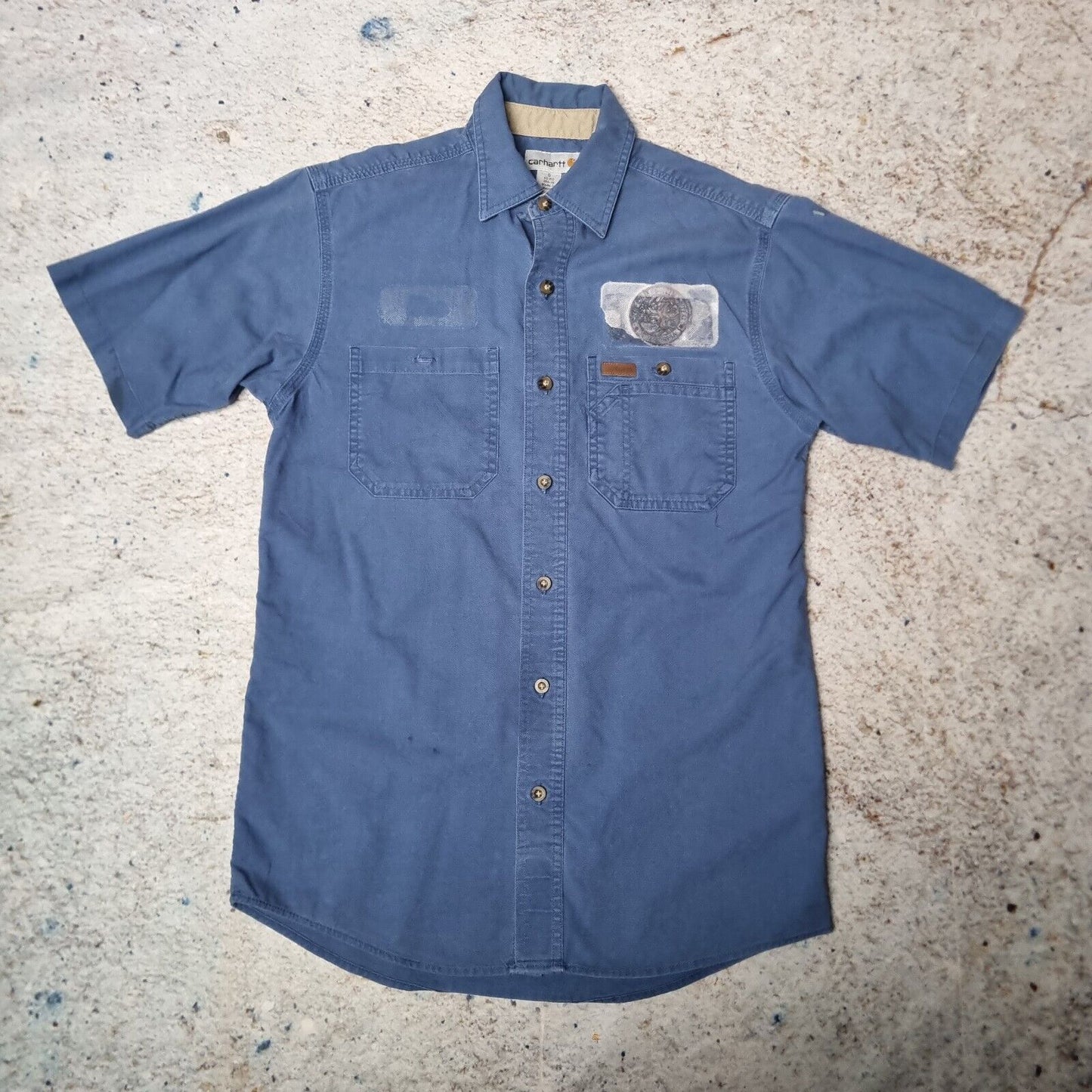 Carhartt WORK WEAR SHIRT SHORT SLEEVE - Blue - Size S