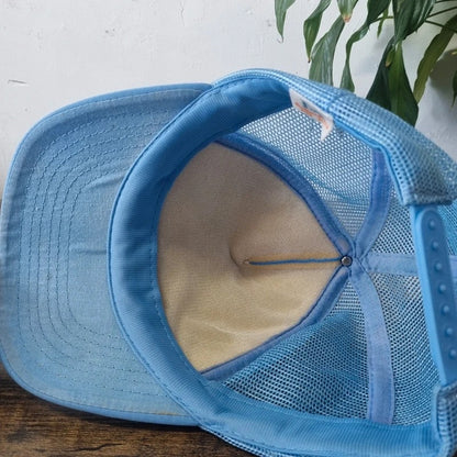 Vintage American Trucker Hat Snapback cap one size adjustable blue Kelly Ann Charter Ship