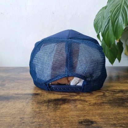 Vintage American Trucker Hat Snapback cap one size adjustable blue rtb bosnia