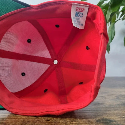 Vintage American Baseball Hat Snapback cap one size adjustable red black Rose Way
