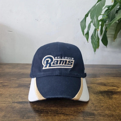 Vintage American Baseball Hat Snapback cap one size adjustable navy Rams NFL