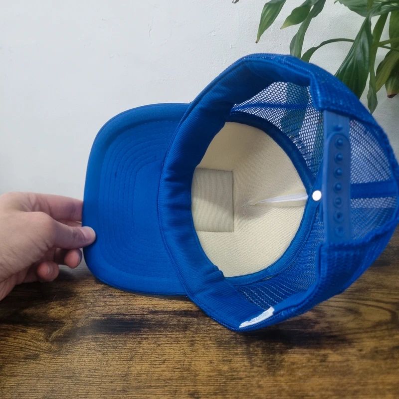 Vintage American Trucker Hat Snapback cap one size adjustable blue white New Zealand