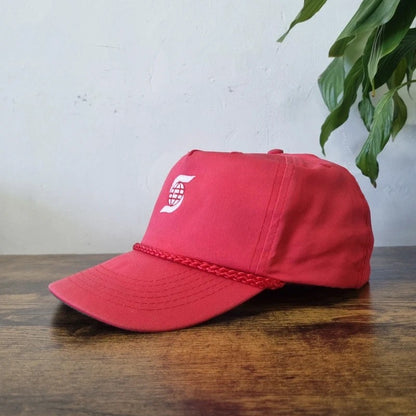 Vintage American Baseball Hat Snapback cap one size adjustable Red Scotiabank