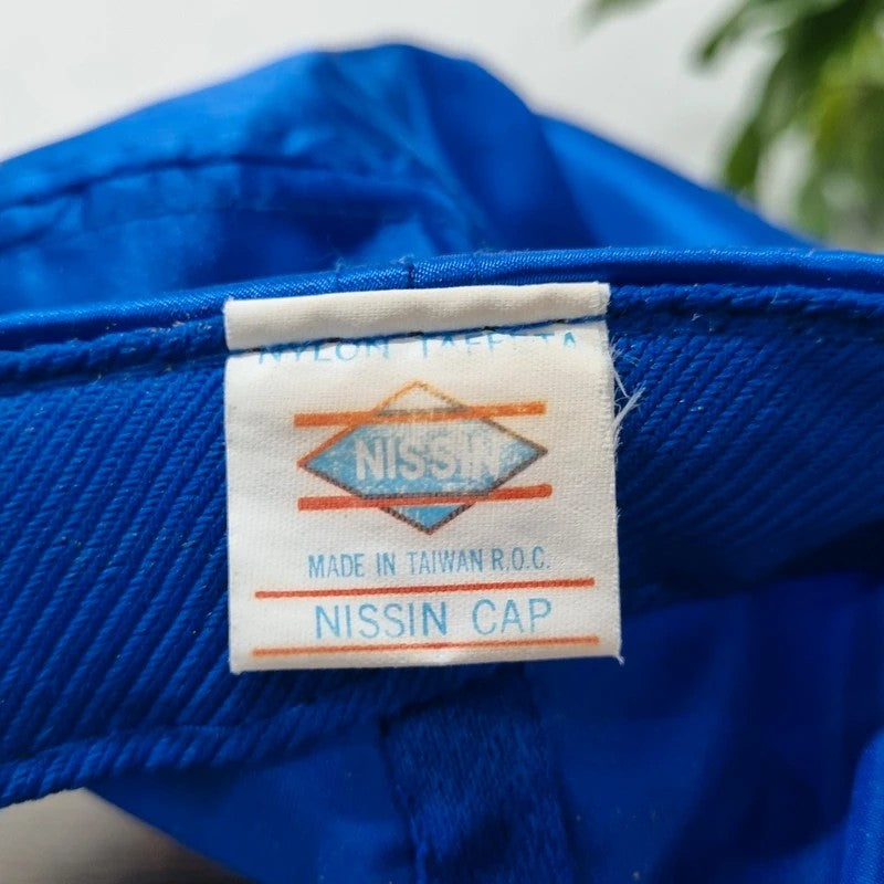 Vintage American Trucker Hat Snapback cap one size adjustable blue longstanding beer