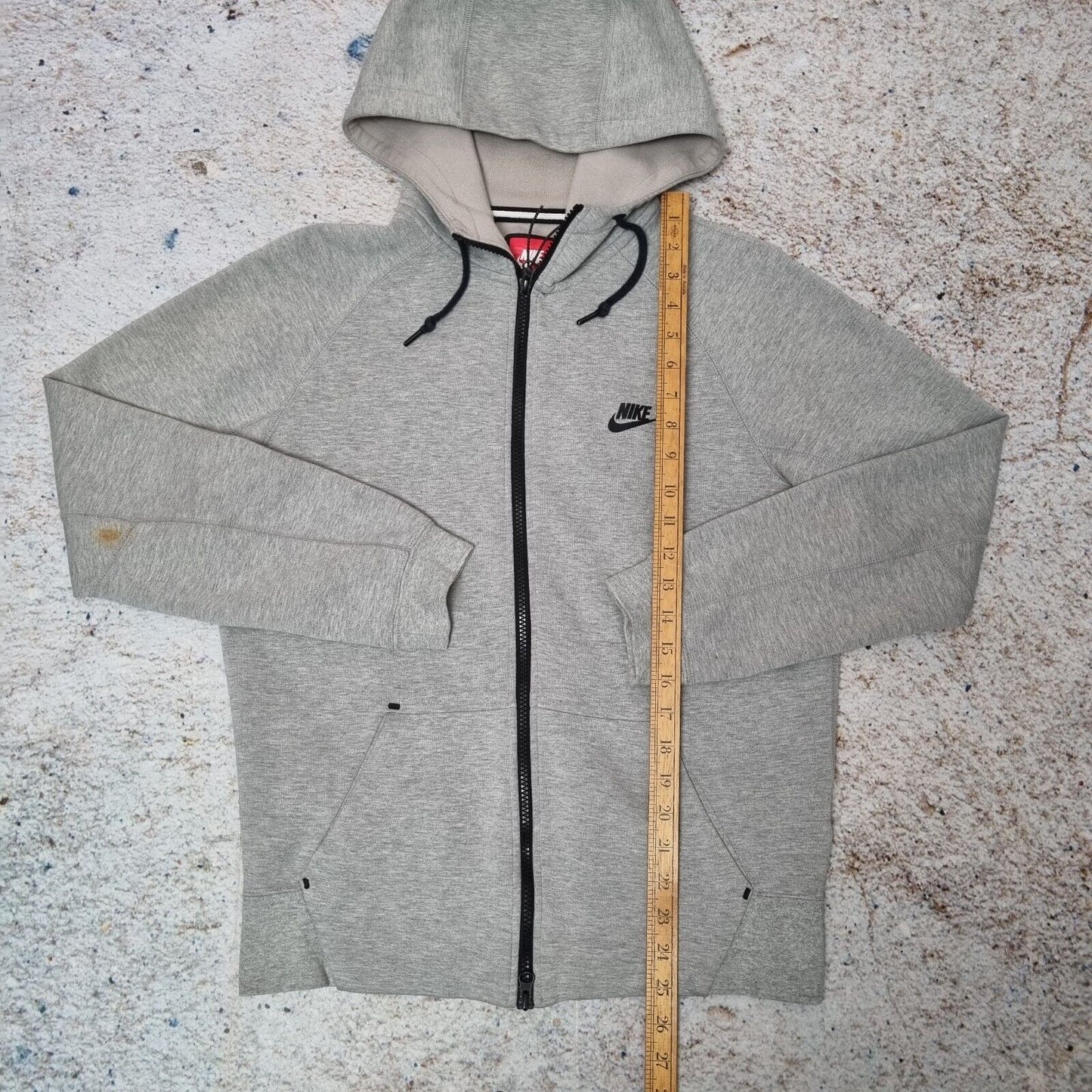 Men's Nike Tech Fleece AW77 Hoodie 7 Grey Zip up Hooded Size Small Men's