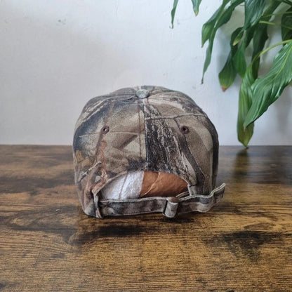 Vintage American Baseball Hat Snapback cap one size adjustable khaki green realtree reload