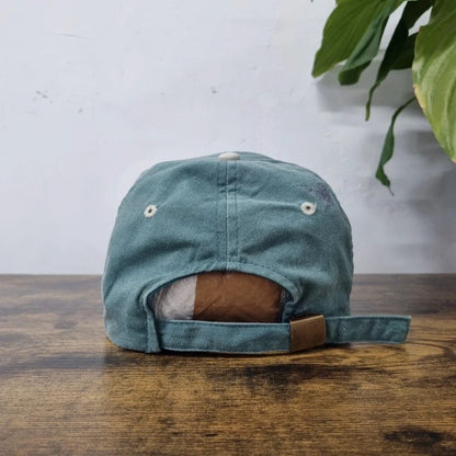 Vintage American Baseball Hat Snapback cap one size green san Francisco tram