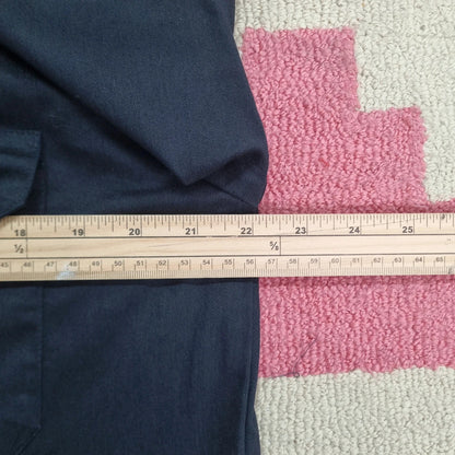 Vintage Dickies Boxy Fit Cropped Shirt Short Sleeve Medium plain Black Button Up Skater Y2K Surf