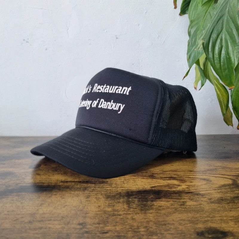 Vintage American Trucker Hat Snapback cap one size adjustable black Nick's Restaurant