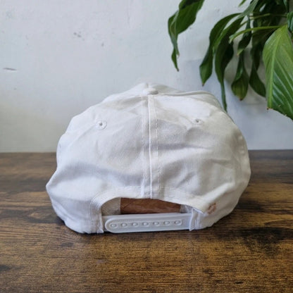 Vintage American Trucker Hat Snapback cap one size adjustable white Seagram's 7