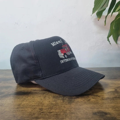 Vintage American Baseball Hat Snapback cap one size adjustable black truck miami valley