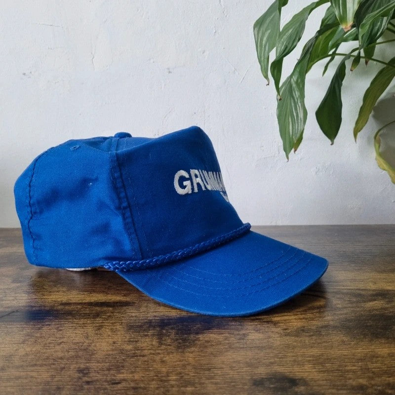 Vintage American Trucker Hat Snapback cap one size adjustable blue grumman boats