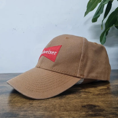 Vintage American Baseball Hat Snapback cap one size adjustable brown Budweiser