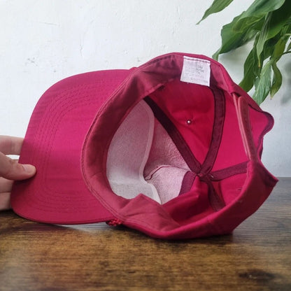 Vintage American Trucker Hat Snapback cap one size adjustable burgundy Texas