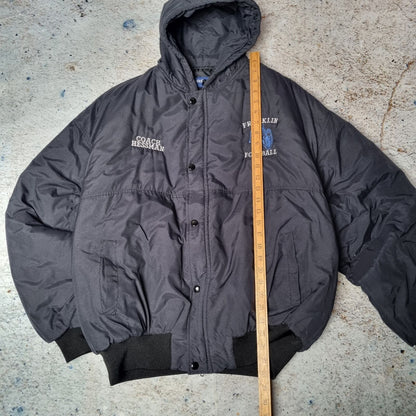 Holloway Bomber Puffer Jacket Vintage Franklin Grizzlies - Black - Size XL