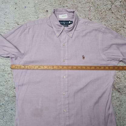 Ralph Lauren OXFORD SHIRT CLASSIC FIT LONG SLEEVE PONY RL - Purple - Size 15 M