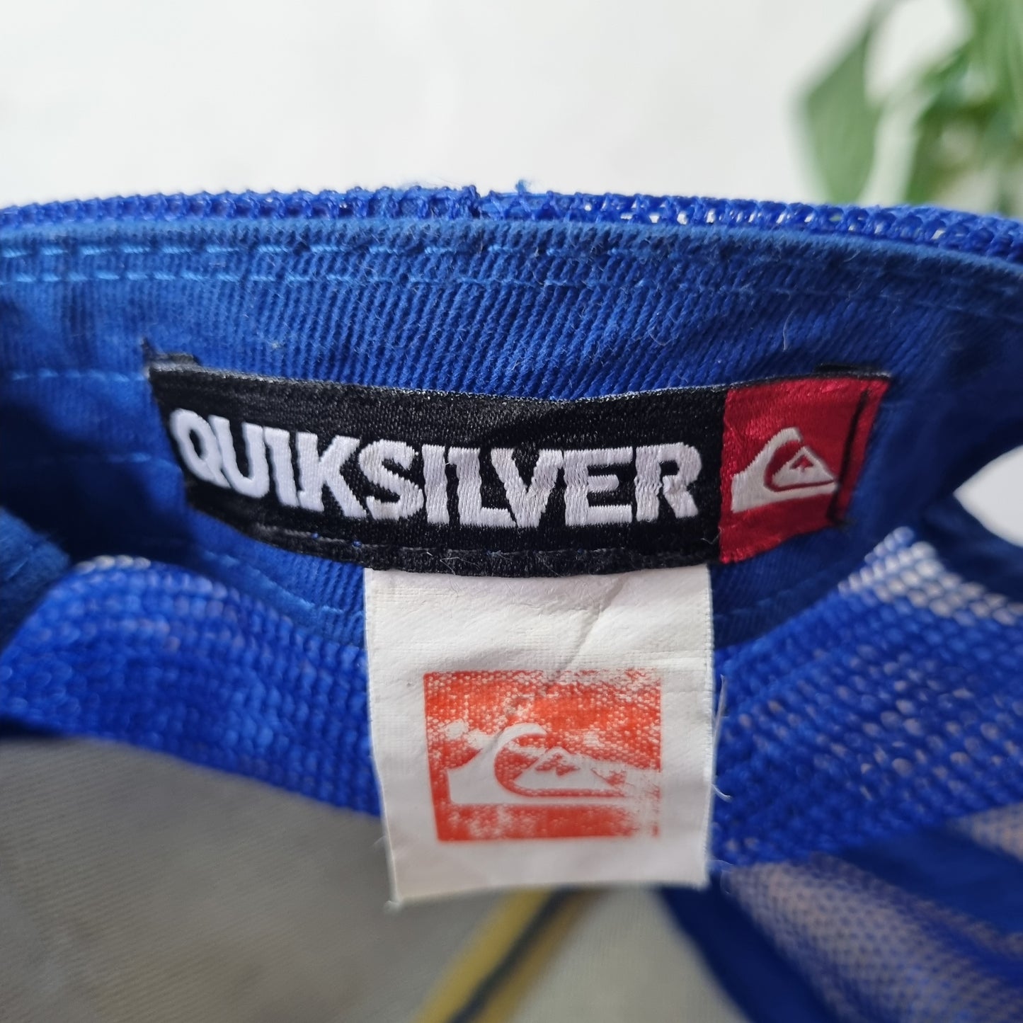 Vintage Quicksilver Trucker Hat Snapback cap one size adjustable Blue